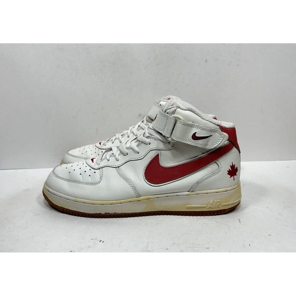Vintage 2006 Nike Air Force 1 Mid Canada 309955-161 Men's Size 11 Shoes - Picture 3 of 8